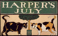Penfield Edward 1886 1925 Harpers July 1898 Cats A4 Photo Print