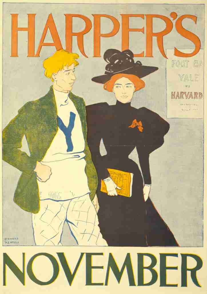 Penfield Edward 1886 1925 Harpers November 1894 A4 Photo Print