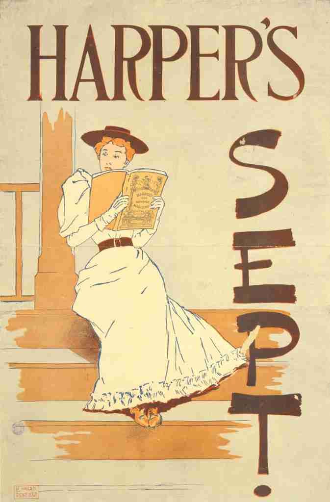 Penfield Edward 1886 1925 Harpers September 1893 A4 Photo Print