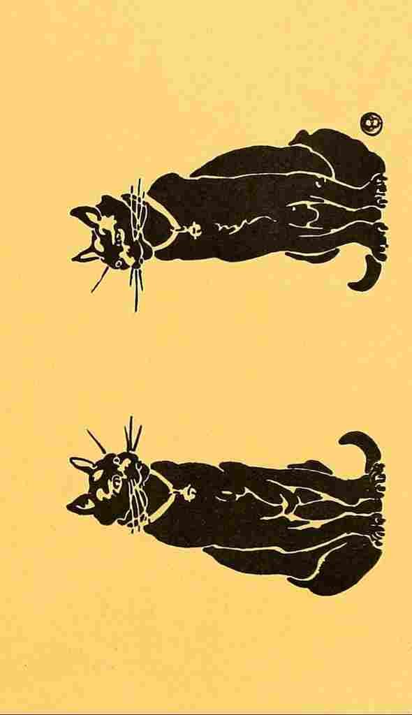 Penfield Edward 1913 Cat silhouettes A4 Photo Print