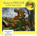 Penicillin Mold Soldier 1940s Vintage Retro Advert Poster