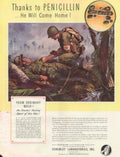 Penicillin Soldier Jungle 1940s Vintage Retro Advert Poster