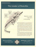 Penicillin Staircase Wonder 1950s Vintage Retro Advert Poster