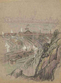 Pennell Joseph 1857 1926 Drawing c1909 Weehawken A4 Photo Print