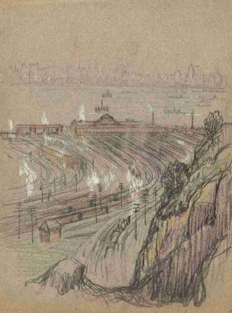 Pennell Joseph 1857 1926 Drawing c1909 Weehawken A4 Photo Print
