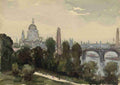 Pennell Joseph 1857 1926 St Pauls from my window A4 Photo Print