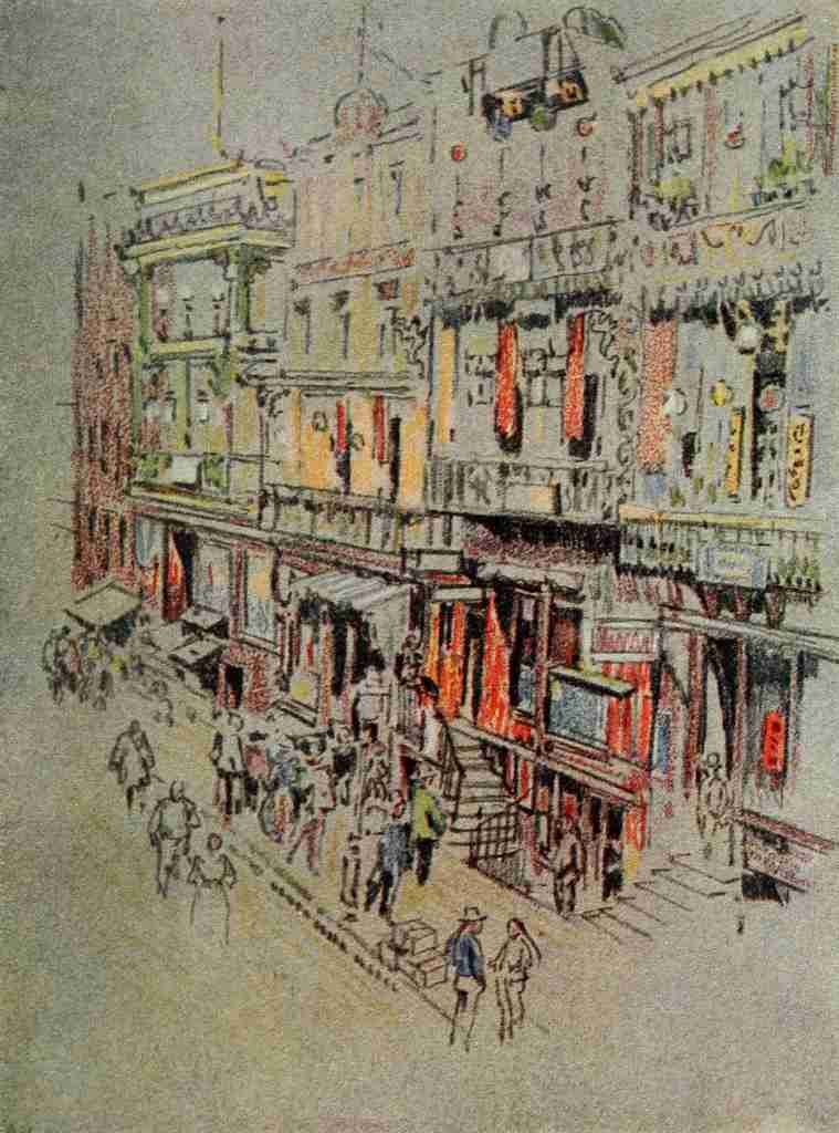 Pennell Joseph 1857 1926 The New New York 1909 Chinatown A4 Photo Print