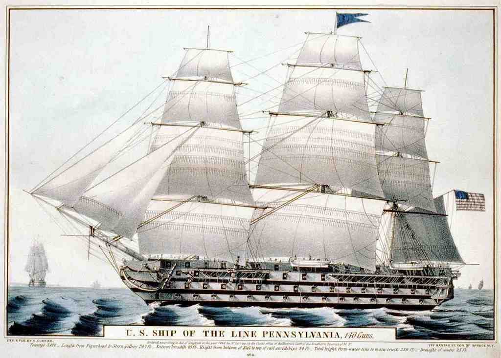 Pennsylvania Ship Vintage A4 Photo Print