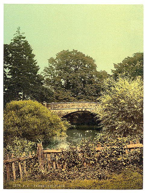 Penshurst Bridge Tunbridge Wells Vintage A4 Photo Print