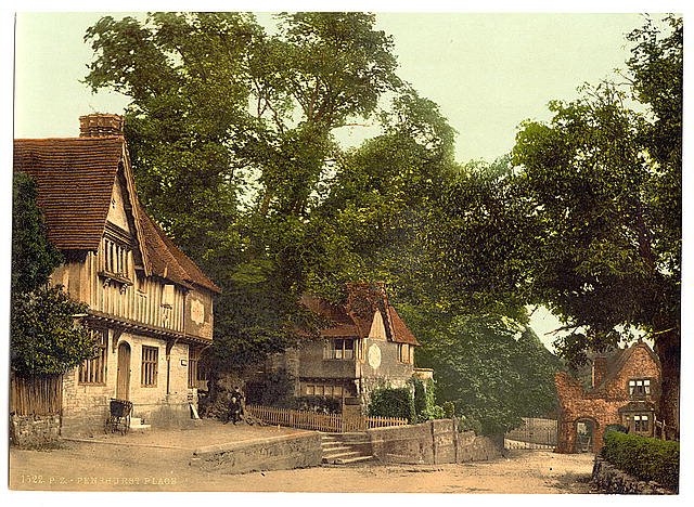 Penshurst Place Tunbridge Wells Vintage A4 Photo Print