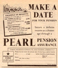 Pension Assurance 1958 1950s Vintage Retro Advert Poster