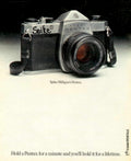 Pentax Spike Camera 1970s Vintage Retro Advert
