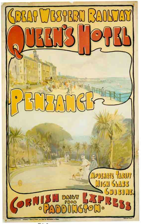 Penzance Gwr Advert A4 Photo Print