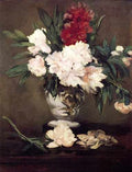 Peonies In A Vase On A Stand 1864 A4 Photo Print