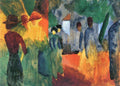 People In The Park August Macke Expressionism A4 Photo Print