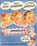 Peppermint Spangles Kids 1950s Vintage Retro Advert Poster