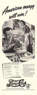 Pepsi Kitchen 1950s 1940s Vintage Retro Advert Poster
