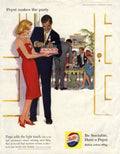 Pepsi Party Cake 1950s Vintage Retro Advert Poster