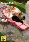 Pepsi Patio Couple 1950s Vintage Retro Advert Poster