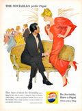 Pepsi Sociables Couch 1960s Vintage Retro Advert