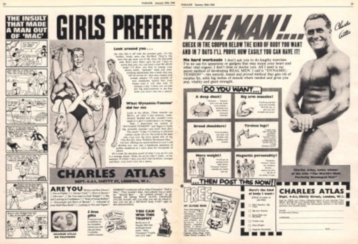 Pepsie Atlas Heman 1960s Vintage Retro Advert
