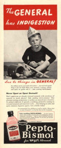 Pepto Wagon Boy 1940s Vintage Retro Advert Poster