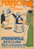 Perfect Bier Siphon Vintage Retro Advert Poster