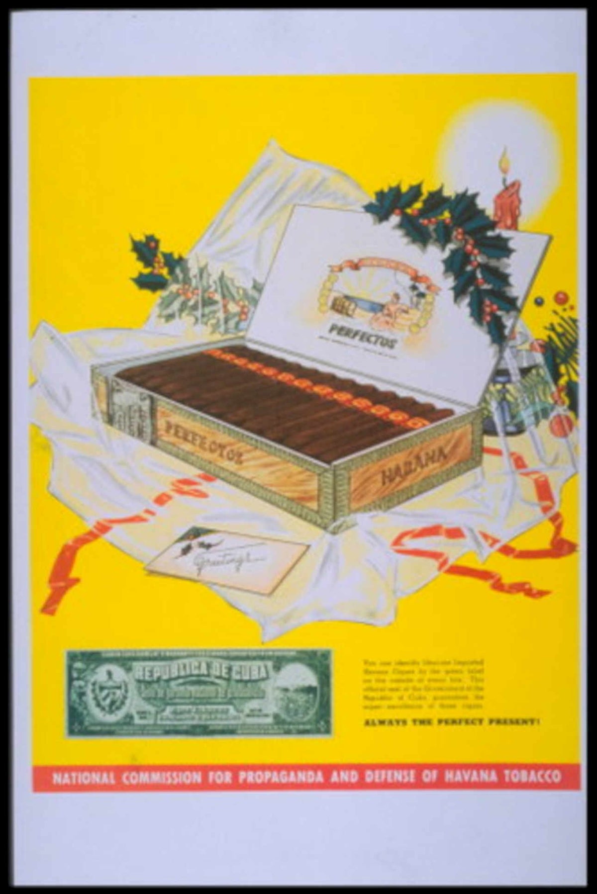 Perfectos Cigars Gift 1960s Vintage Retro Advert