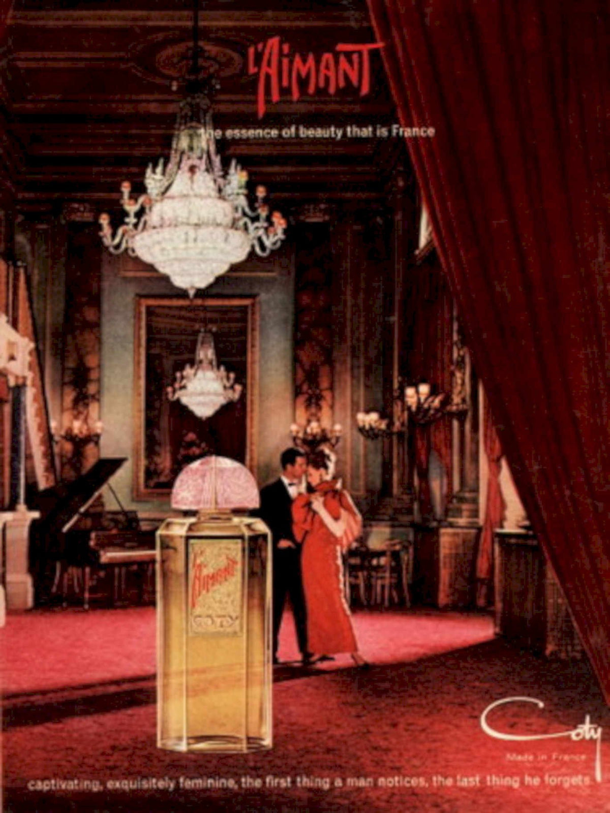 Perfume Ballroom France 1970s Vintage Retro Advert
