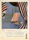 Perfume Bedroom Cityscape 1940s Vintage Retro Advert Poster