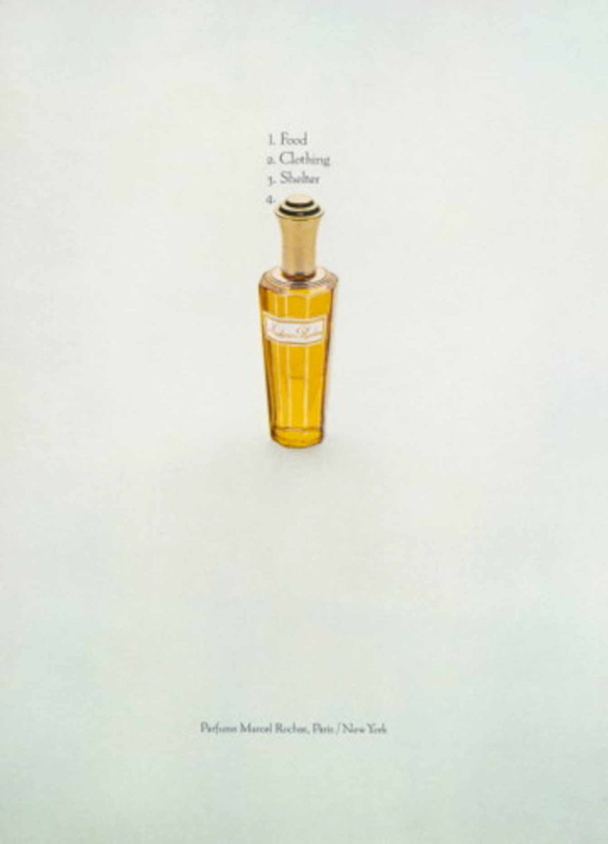Perfume Bottle Rochas 1970s Vintage Retro Advert