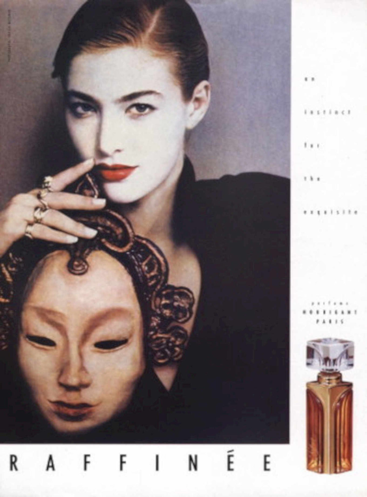 Perfume Mask Paris 1990s Vintage Retro Advert
