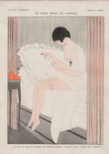 Perfume Woman Robe La Vie Parisienne Vintage Retro Advert
