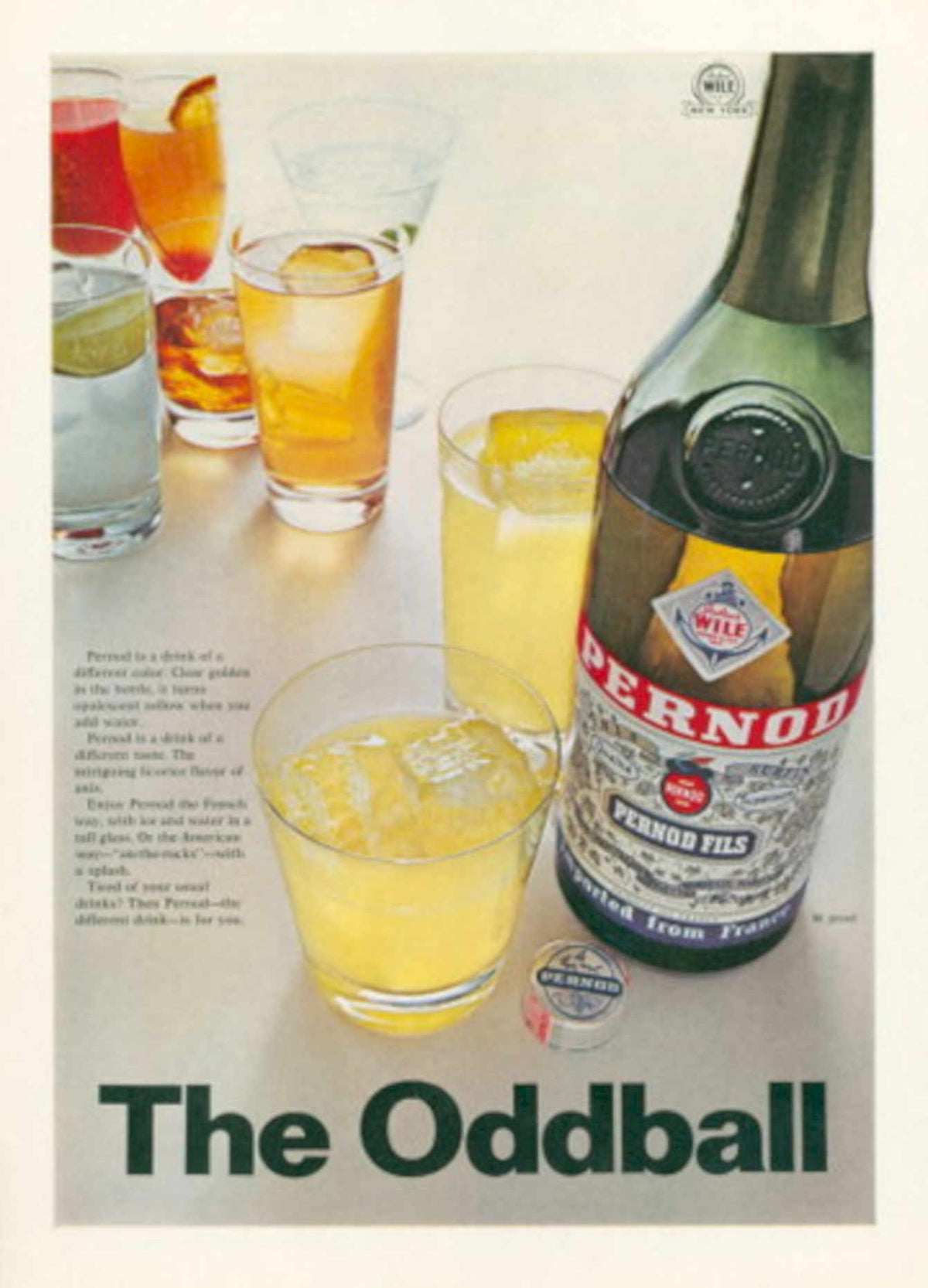 Pernod Cocktails Oddball 1970s Vintage Retro Advert