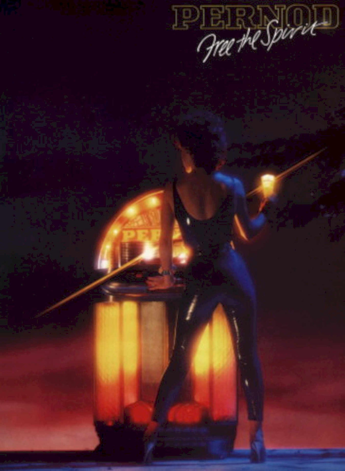 Pernod Jukebox Spirit 1980s Vintage Retro Advert