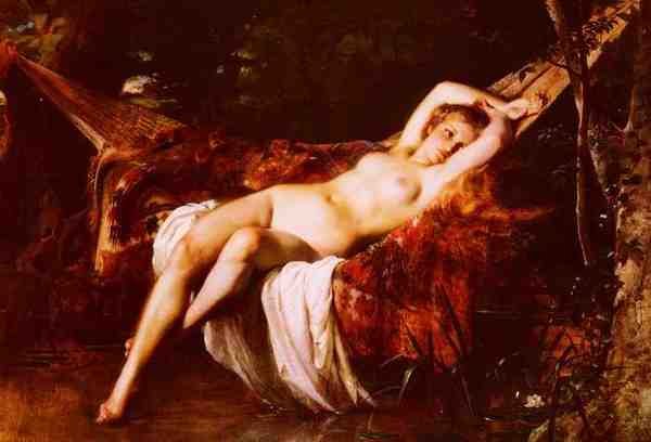 Perrault Leon Jean La Baigneuse A4 Photo Print