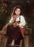 Perrault The Apple Picker A4 Photo Print