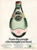 Perrier Bottle 1970s Vintage Retro Advert