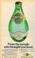 Perrier Bottle Minmum 1970s Vintage Retro Advert