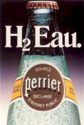 Perrier H2eau Bubbles 1970s Vintage Retro Advert