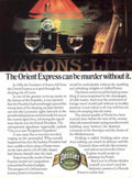 Perrier Vagons Lits 1980s Vintage Retro Advert