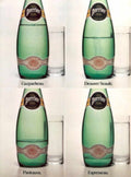 Perrier Water Bottles 1980s Vintage Retro Advert