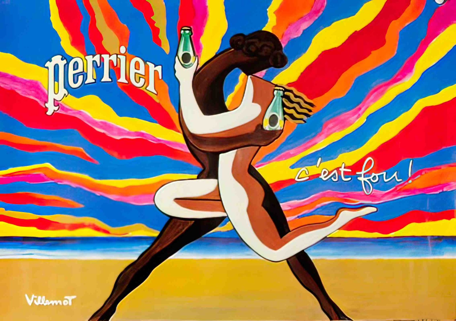 PerrierCestFou Advert A4 Photo Print