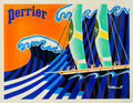 PerrierHokusai Advert A4 Photo Print