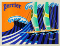 PerrierHokusai Vintage Advert A4 Photo Print