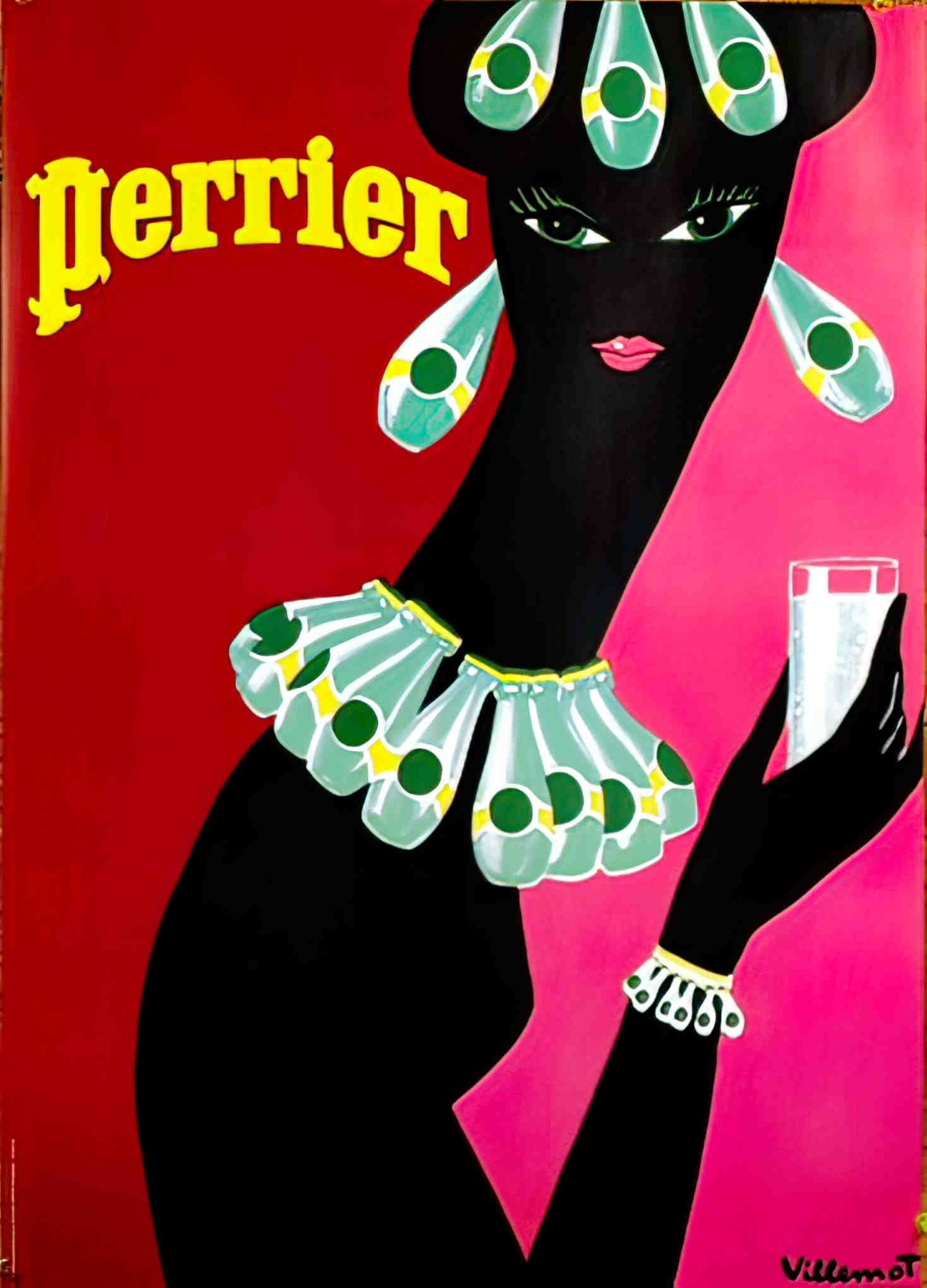 PerrierNecklace Advert A4 Photo Print