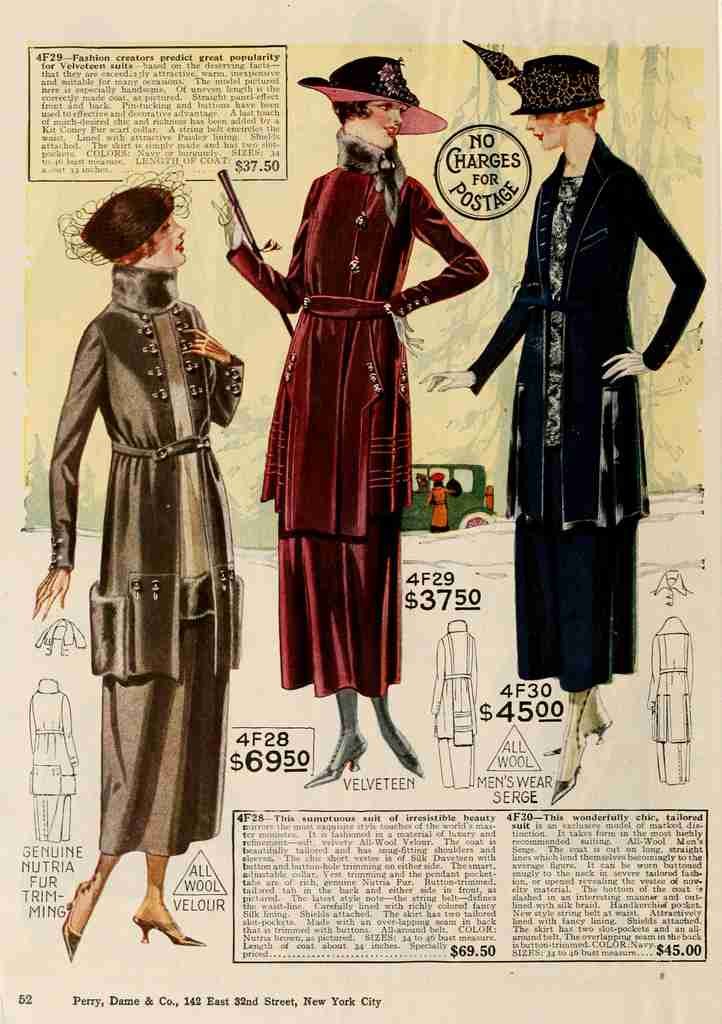 Perry Dame & Co Catalogue 1919 20 11 A4 Photo Print