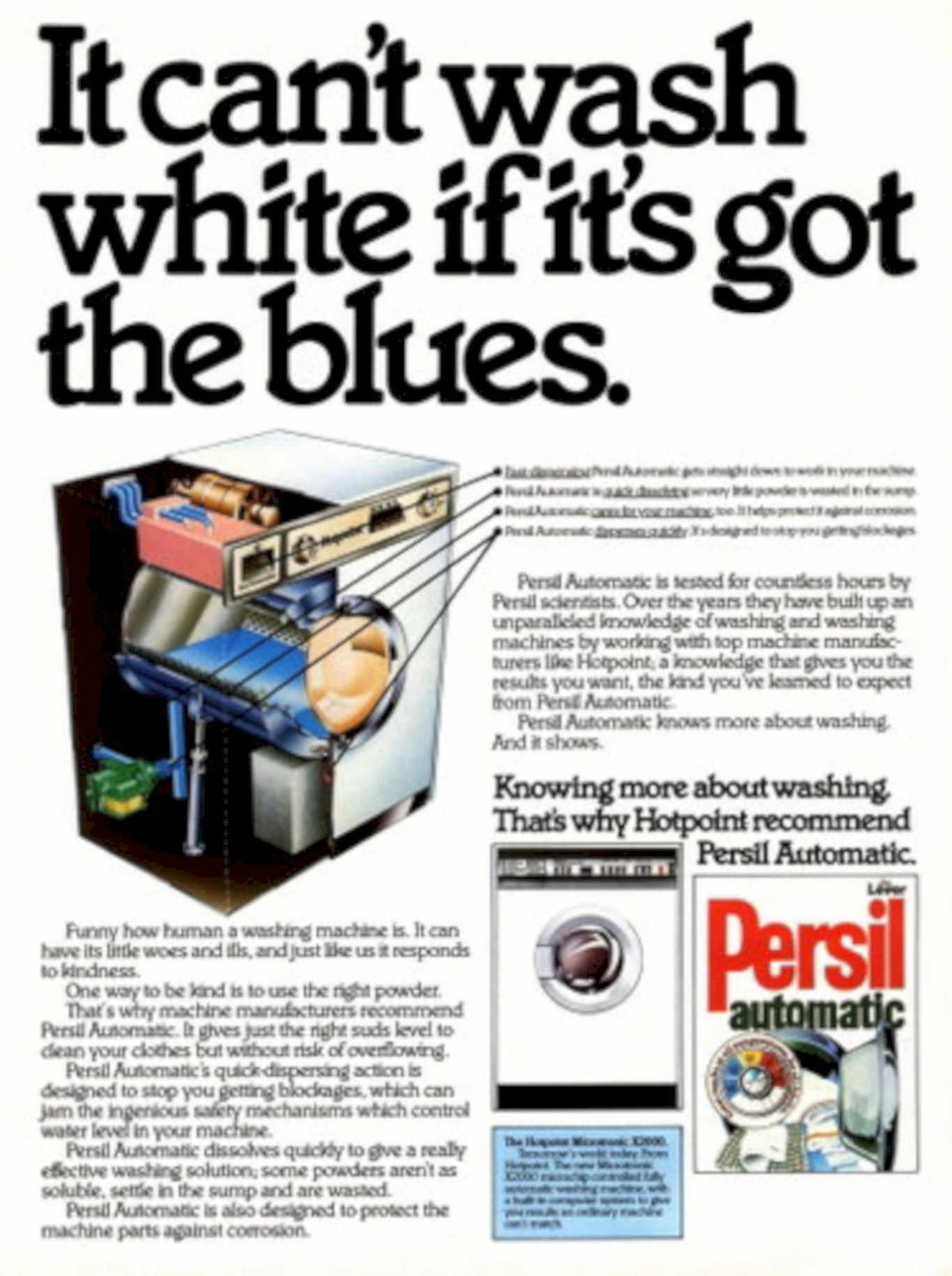 Persil Automatic Washing 1990s Vintage Retro Advert
