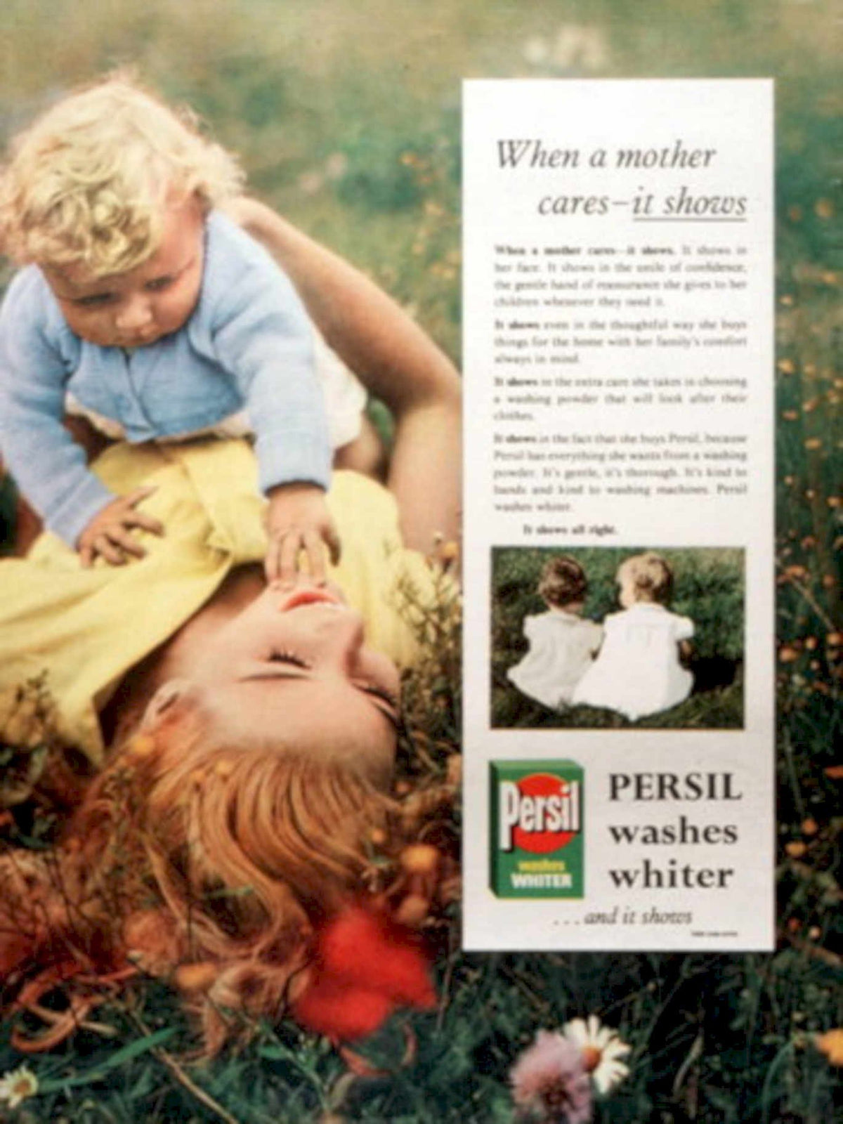 Persil Children Poppy 1960s Vintage Retro Advert
