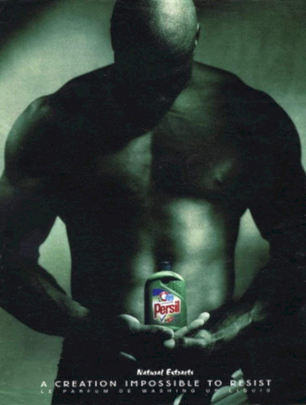 Persil Male Bottle 1990s Vintage Retro Advert